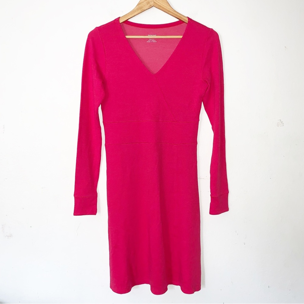 Horny Toad Finley Dress Womens S Long Sleeve Pink Outdoor Hiking Camping Tencel
